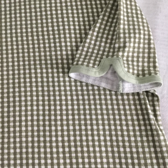 Chico's green check top size 2 - Picture 7 of 9